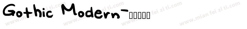 Gothic Modern字体转换